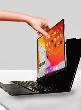 Bluetooth Keyboard Case with Pencil Holder for Apple iPad P