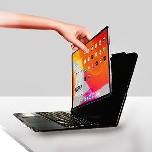 Bluetooth Keyboard Case with Pencil Holder for Apple iPad P