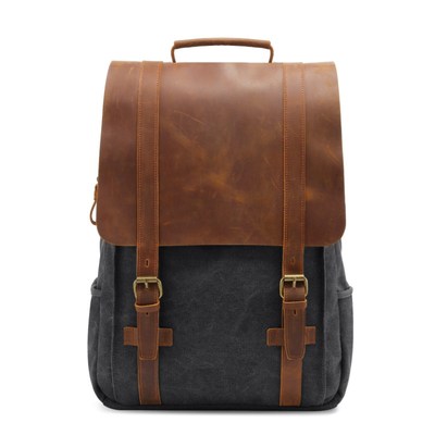 2020 New Vintage Men Hasp Backpack England Style Fashion Re