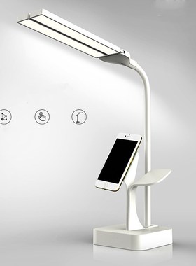 USB Rechargeable Dual Head led Desk Lamp Stepless Dimmable