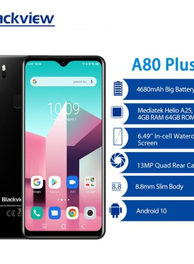 Global Version Blackview A80 Plus Smartphone Octa Core Phon