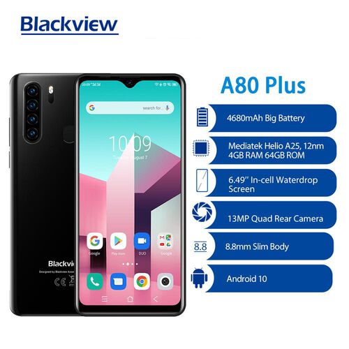 Global Version Blackview A80 Plus Smartphone Octa Core Phon