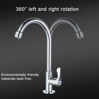 Durable Kitchen 360° Mounted Bar Sink Bathroom Faucet Singl