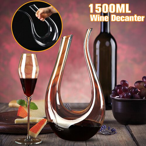 3 Types Luxurious Crystal Glass Wine Decanter Brandy Pourer