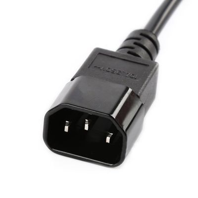 1PCS 3M 10A 250V IEC C13 C14 Male and Female Power Cord Ext