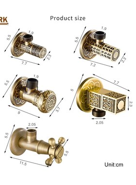 ZGRK Free Shipping  Brass Triangle valve Water control valv