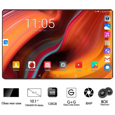 2020 New 10 inch Tablet Android 8.0, 6000mAh Battery, Octa