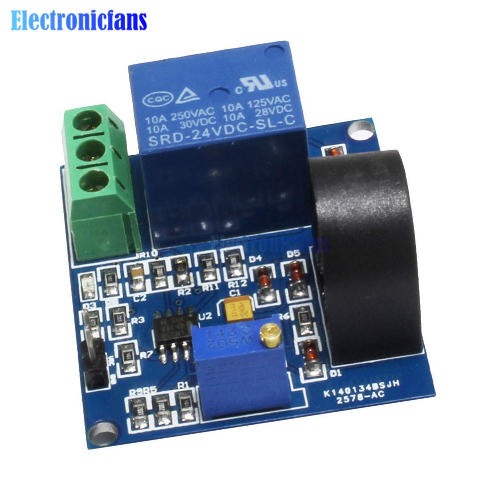 DC 5V 12V 24V Relays AC Current Detection Sensor Module 5A
