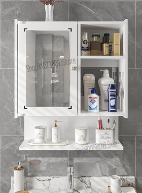 Toilet Shelf, No Hole, Bathroom Mirror Cabinet, Washstand,