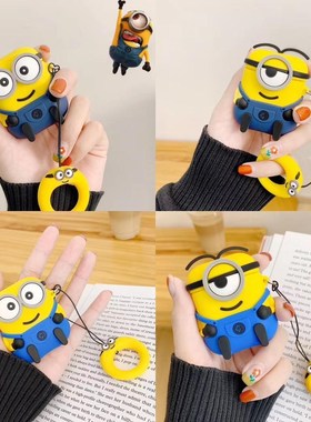 Cute Little yellow man Earphones Bluetooth Wireless Earphon