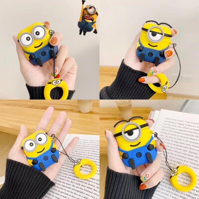 Cute Little yellow man Earphones Bluetooth Wireless Earphon
