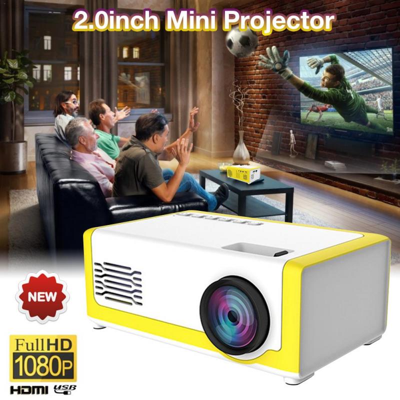 Yg300 Mini Projector LED 320x240 Pixels Supports 1080P YG-30