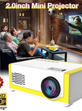 Yg300 Mini Projector LED 320x240 Pixels Supports 1080P YG-30