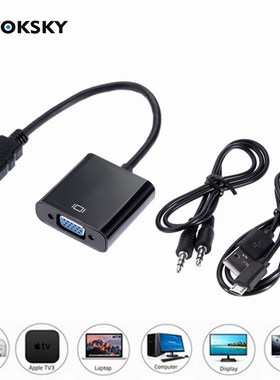 Antoksky HDMI to VGA Adapter Male To Famale Converter Adapt