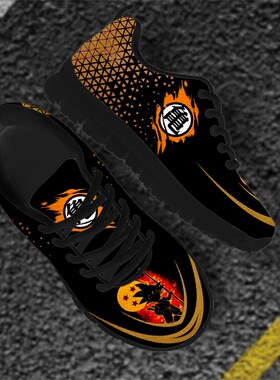 INSTANTARTS Japen Anime Men Casual Shoes Comfort Male Lace