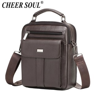 Genuine Leather Messenger Bag Men's Shoulder Bags for Men F