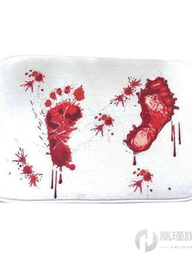 Bath mat Scare Your Friends Bloody Footprint Bath Mat Non-sl