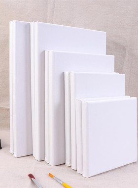 10PCS Wood Painting Frame Cotton White Stretched Canvas Fram