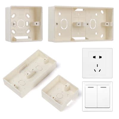 86 Type Wall Switch Back Box Plastic Fireproof Single Wall