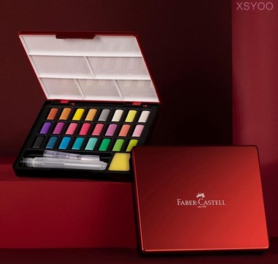 Faber Castell  24/36/48 Brilliant Colors Solid Watercolor Pa