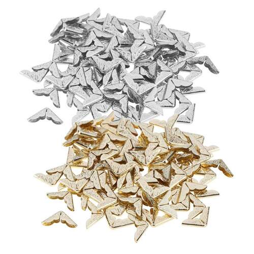 100 Pcs Book Folder Scrapbooking Albums Menu Metal Folders C
