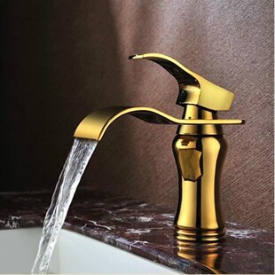 Solid Brass Undercounter Bathroom Sink Faucet Hot/Cold Wate