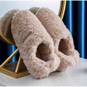 Flops Warm Shoes Winter Women Woman Slippers Flip Home Plush