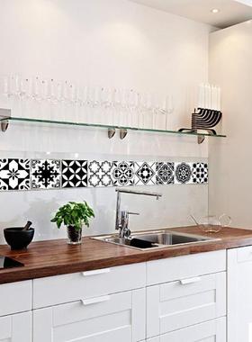 Retro Tiles Stickers Bathroom kitchen PVC Self Adhesive Wall
