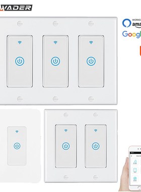 Smart WiFi Light Touch Wall Switch US Interruptor Wireless E