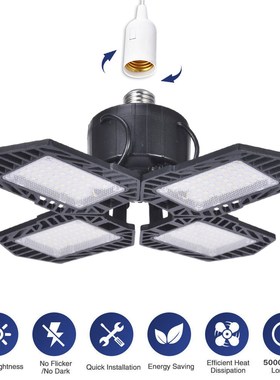 100W LED Lamp Dimmable Bulb Deformable High Power Smart Lig