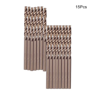 Utoolmart 15/20pcs HSS Cobalt Metal Drilling Twist Drill Bit