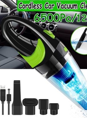 6500Pa Handheld Cordless Car Vacuum Cleaner , DC 12V 120W Co