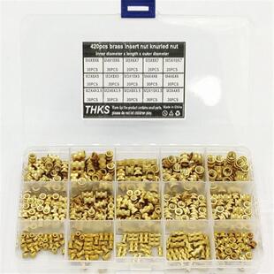 420Pcs M2 M3 M4 M5 Brass Insert Nut Metric Female Thread Bra