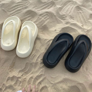 拖鞋海边沙滩女夏季厚底增高外穿
