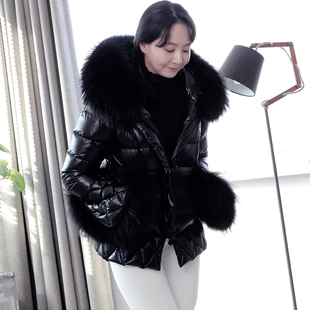 帝虎 魔鬼兄弟 羽绒服女 短款 超大毛领 羽皇 白鹅绒 20DM/JDY861