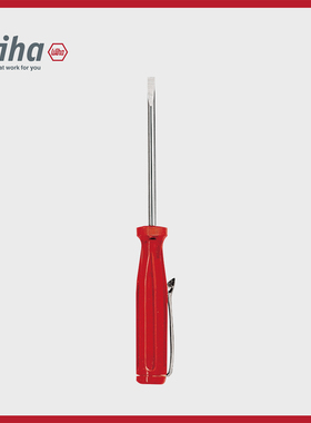 wiha威汉德国进口螺丝刀红色便携式01537一字螺丝刀 透明 红色500