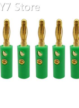 Green 4mm Banana Plug Connector 4mm Audio Speaker Wire Cable