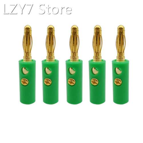 Green 4mm Banana Plug Connector 4mm Audio Speaker Wire Cable