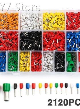 2120 PCS Mixed-size Electric Wire Crimp Connectors Ferrules
