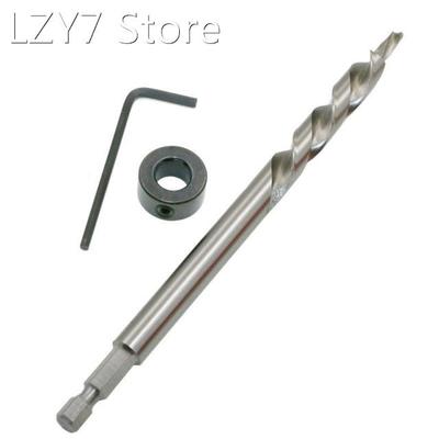 1/4 Twist Bits Oblique hole locator with Stop Collar and Wr