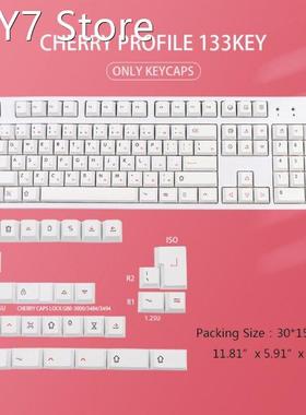 K1KF 133Keys PBT Keycaps Cherry Profile DYE-SUB Keycap for c