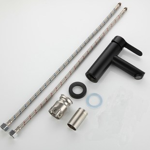 Bathroom Basin Faucets Cold/Hot Mixer Basin Sink Tap Black W