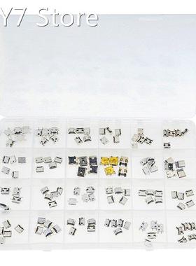 120PCS/BOX 24 Models Each 5PCS Micro Female USB Connector Us