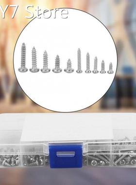 240Pcs Cross Screw Pan Head Tapping Screws Set tornillos par