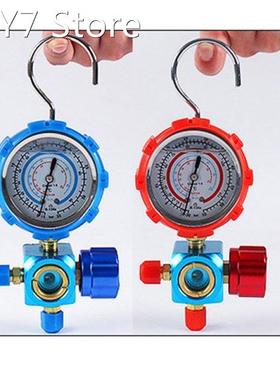 R410A R22 R134A Refrigerant High/Low Pressure Gauge 1/4 Auto