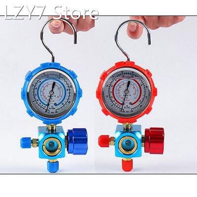 R410A R22 R134A Refrigerant High/Low Pressure Gauge 1/4 Auto