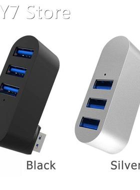 New Rotating USB 3.0 1 to 3 Port USB Hub Laptop Notebook Com