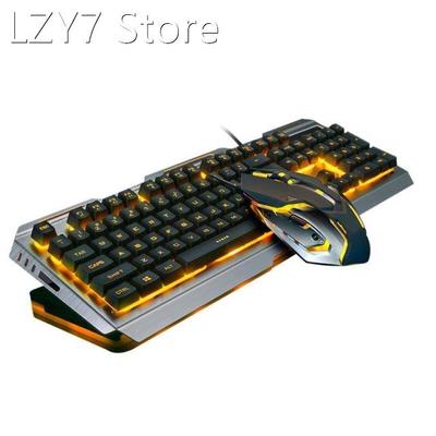 V1 USB Wired Ergonomic Backlit Mechanical Feel Gaming Keyboa