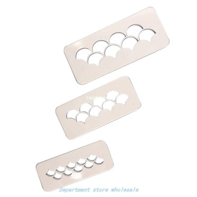 3pcs Cookie Cutter Simple Food Grade Plastic DIY Embossing F