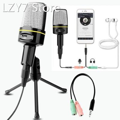 Condenser Microphone Desktop Wired Laptop Computer Adjustab
